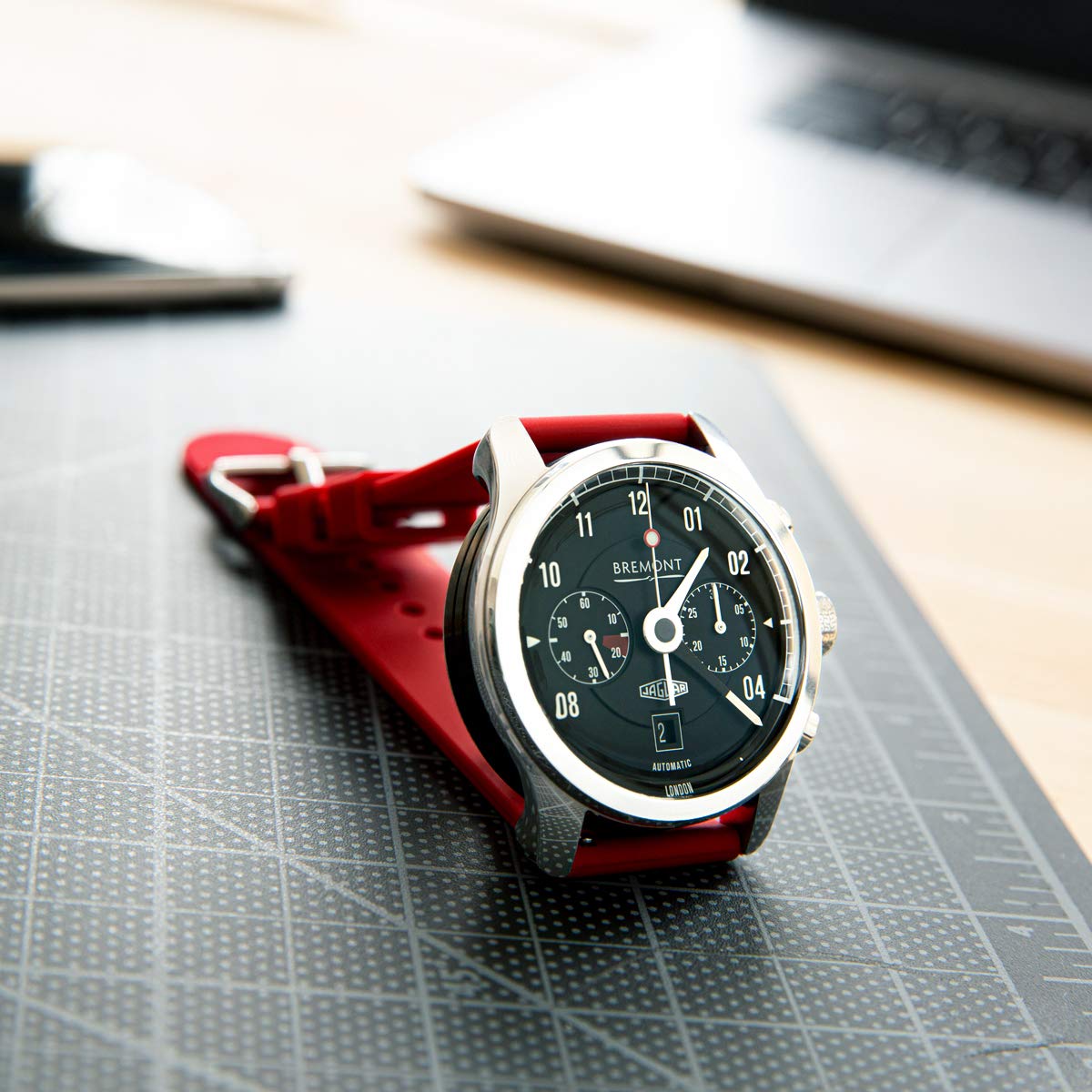 Foto 4 | Correa de Reloj Archer Silicone Quick Release Rojo Veneciano 20 mm - Venta Internacional