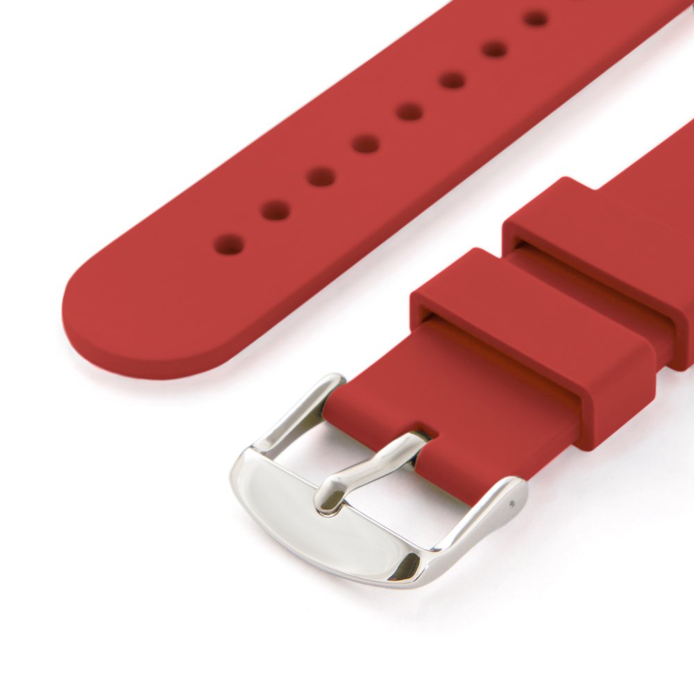 Foto 6 pulgar | Correa de Reloj Archer Silicone Quick Release Rojo Veneciano 20 mm - Venta Internacional