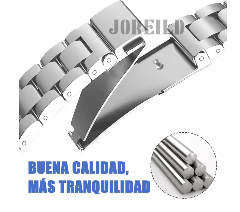 Foto 5 pulgar | Correa De Acero Inoxidable Wünd Para Huawei Watch Fit 3 Con Case