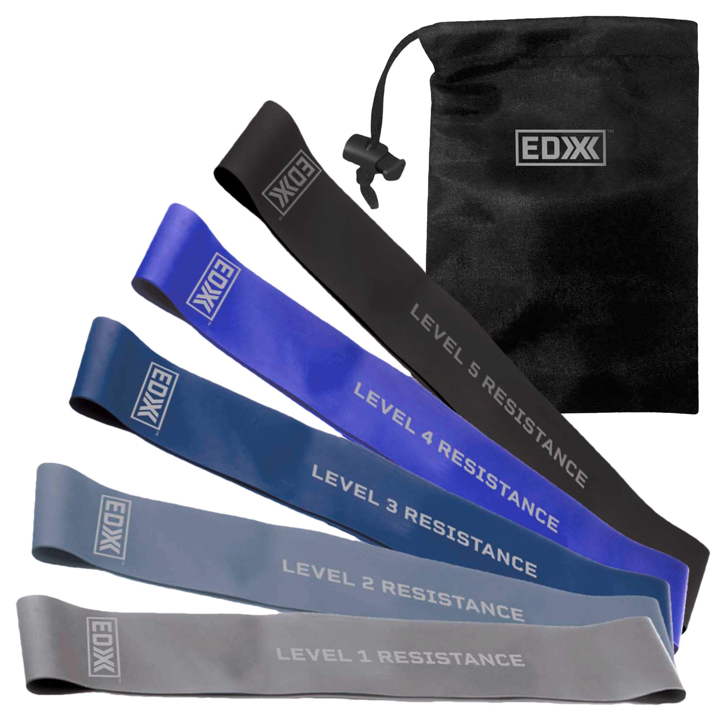 Paquete De 5 Bandas Resistance Loop Bands Edx Con Bolsa De Almacenamiento, Color Azul Marino - Venta Internacional.