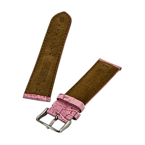 Foto 4 pulgar | Correa De Reloj Debeer Pink Crocodile Grain 22 Mm De Ancho - Venta Internacional.