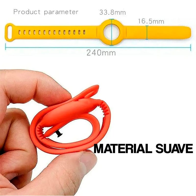 Foto 4 pulgar | Pulsera Protectora para Airtag Anti-lost Children Negro - Venta Internacional