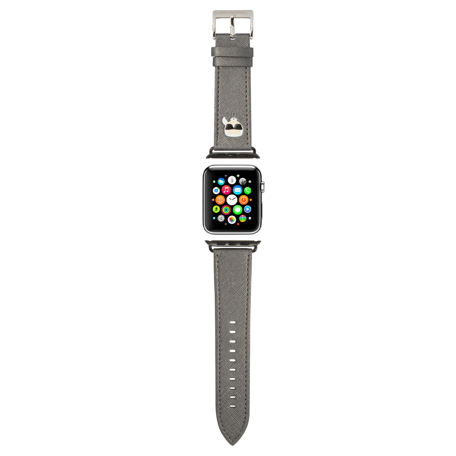 Foto 3 pulgar | Correa Original Karl Lagerfeld Para Apple Watch 42/44 Plata