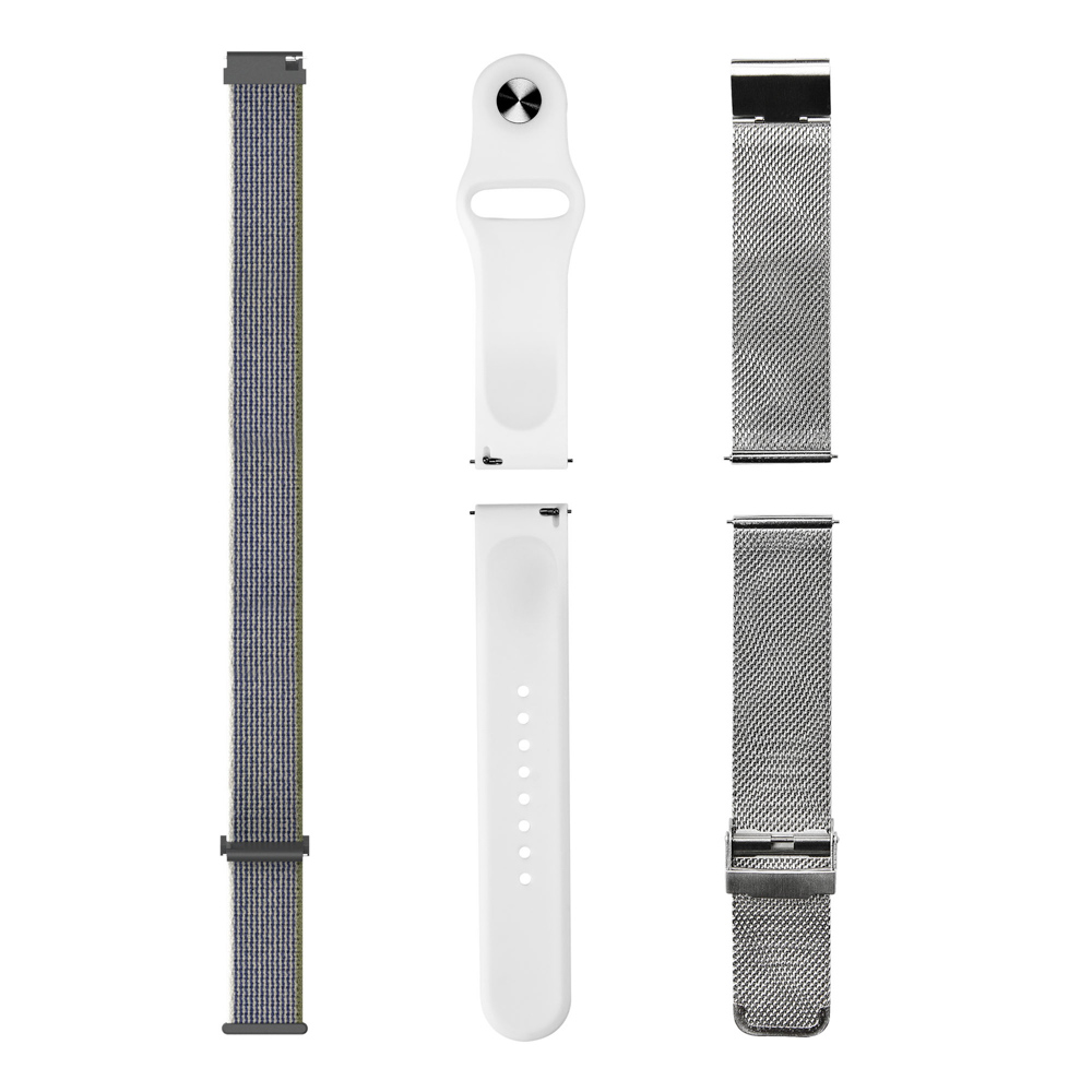 Foto 2 pulgar | Kit Correas Smartwatch Stf Kronos: Textil, Silicon Y Metálica 22mm