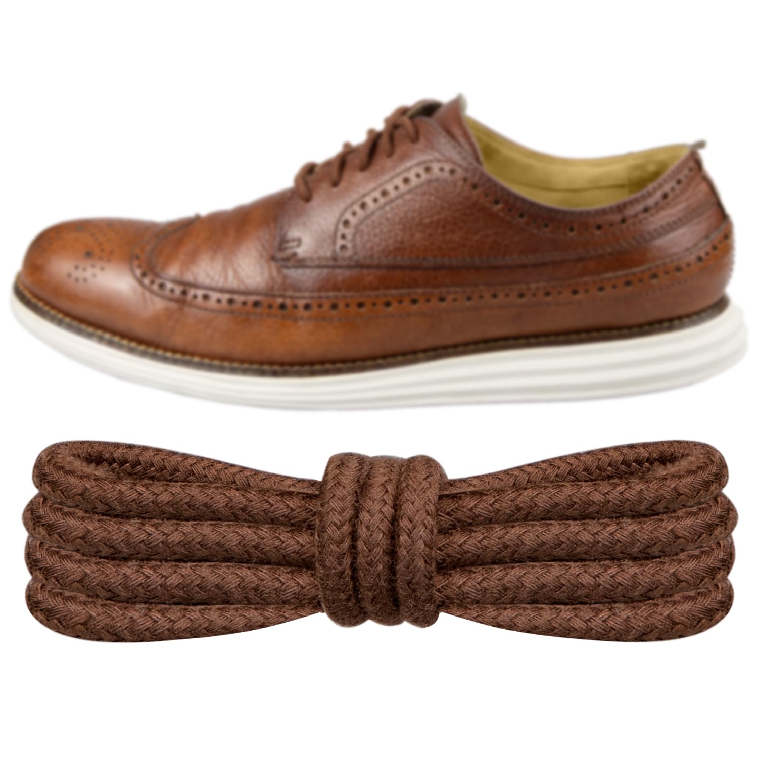 Foto 1 | Cordones Endoto De Repuesto Para Cole Haan Oxford Golf Brown - Venta Internacional.
