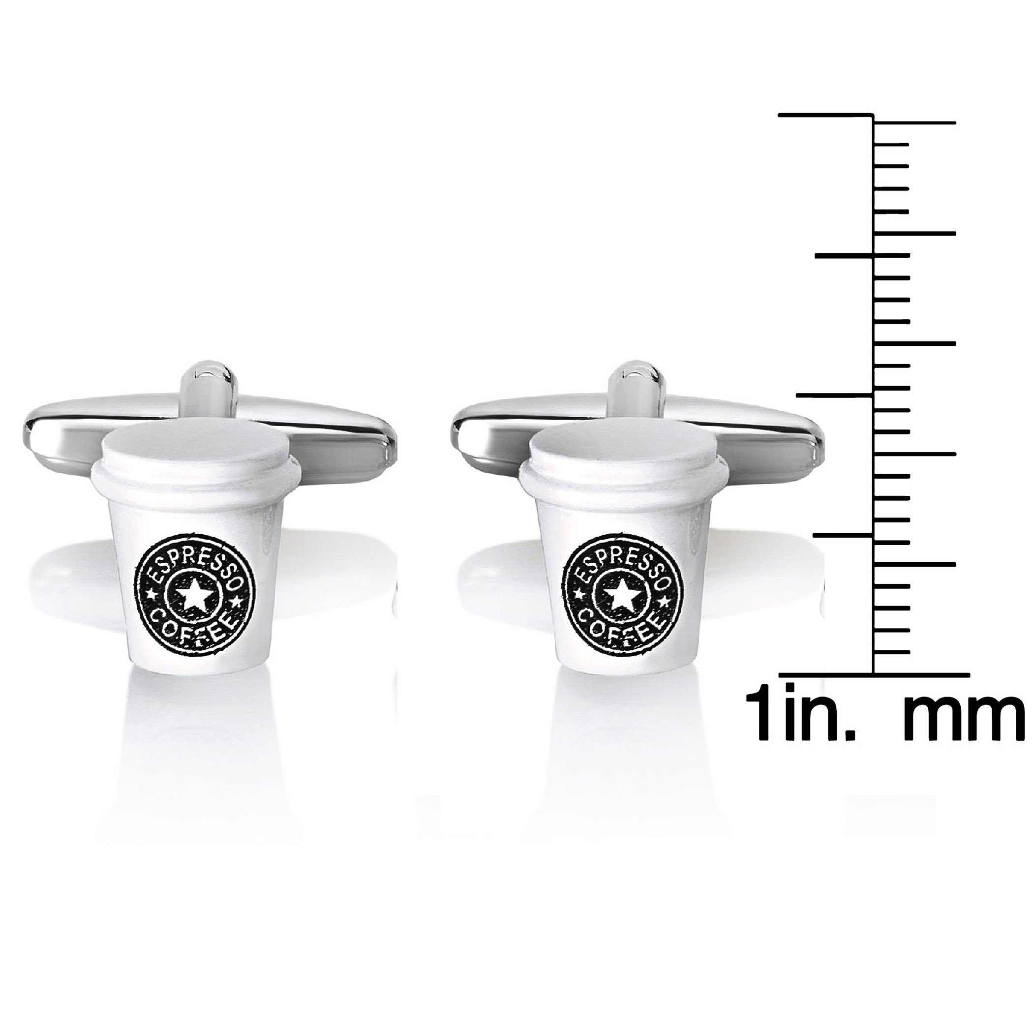 Foto 3 | Taza De Café Espresso Pufflinks West Coast Jewelry, Altamente Pulida - Venta Internacional.