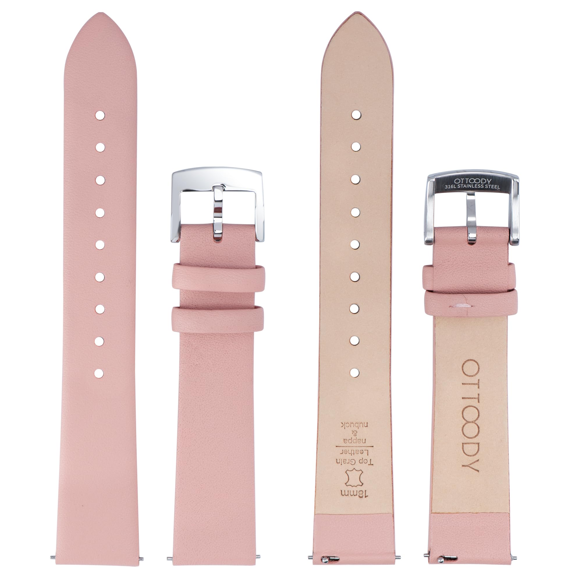 Foto 4 pulgar | Correas De Reloj Ottoody Leather Quick Release Top Grain Leather - Venta Internacional.