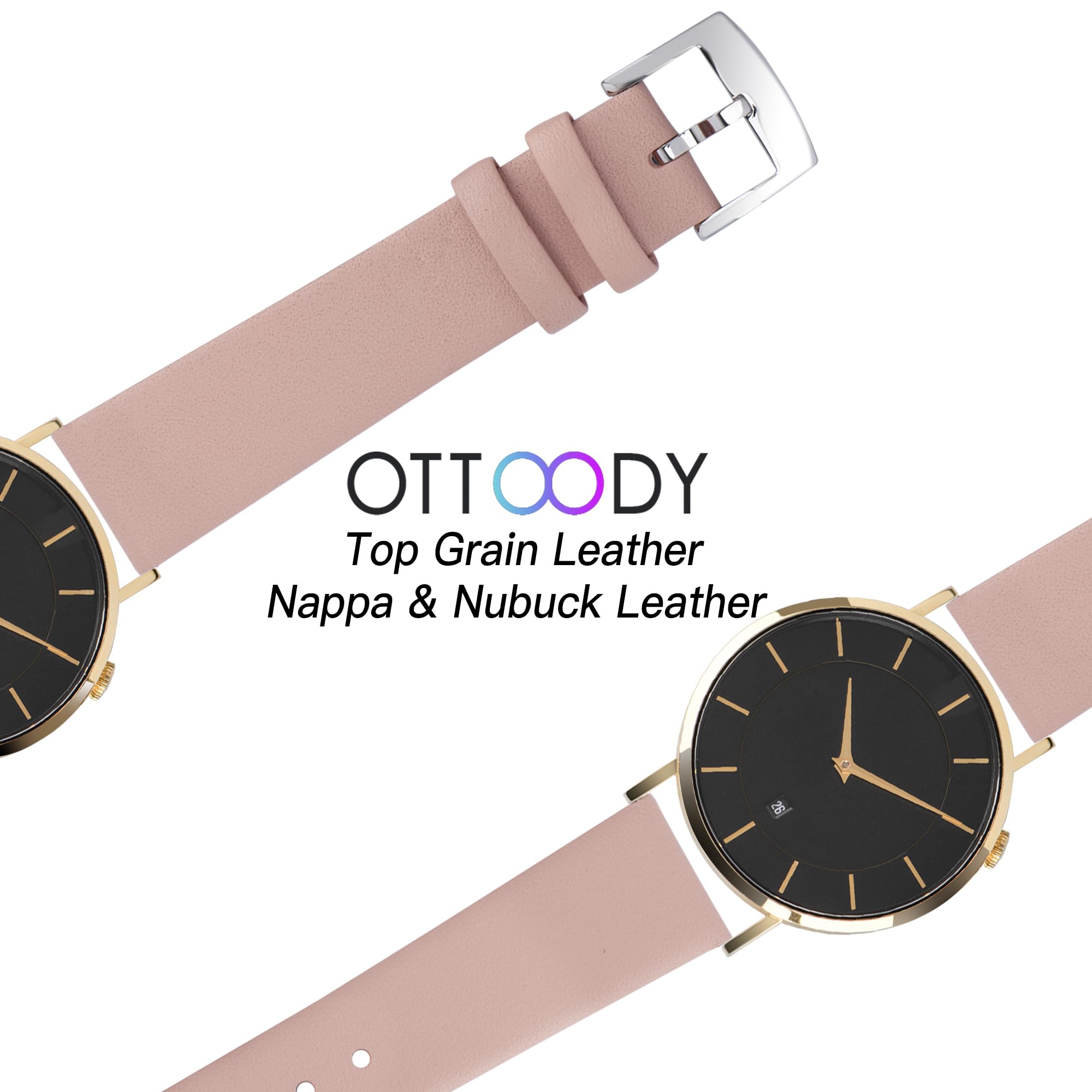 Foto 5 | Correas De Reloj Ottoody Leather Quick Release Top Grain Leather - Venta Internacional.