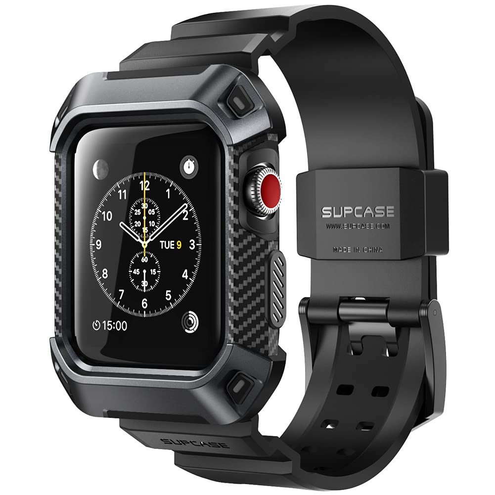 Foto 2 pulgar | Funda Supcase Unicorn Beetle Pro Para Apple Watch 3 De 42 Mm, Color Negro - Venta Internacional.
