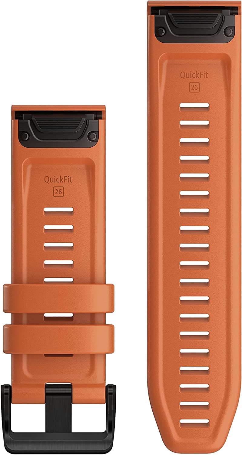 Foto 3 pulgar | Correa De Reloj Garmin Quickfit Ember Orange Silicone 26mm - Venta Internacional.