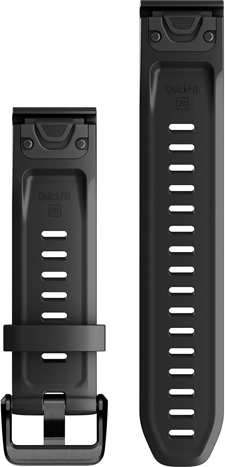 Foto 3 pulgar | Correa De Reloj Garmin Quickfit 20 Correa De Silicona Negra - Venta Internacional.