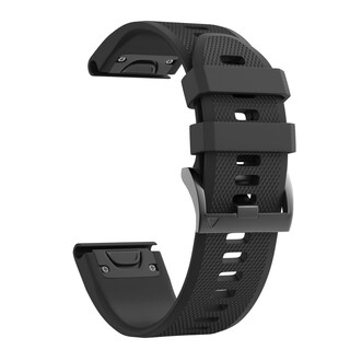 Foto 1 | Correa De Reloj Notocity Compatible Con Fenix 5 22 Mm Silicona Color Negro - Venta Internacional.