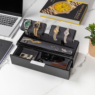 Foto 2 | Venta Internacional- Caja Expositora de Madera Qwatchbands para 4 Relojes