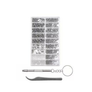 Foto 1 | Juego de 1000 Tornillos y Tuercas de Acero Inoxidable para Reparación