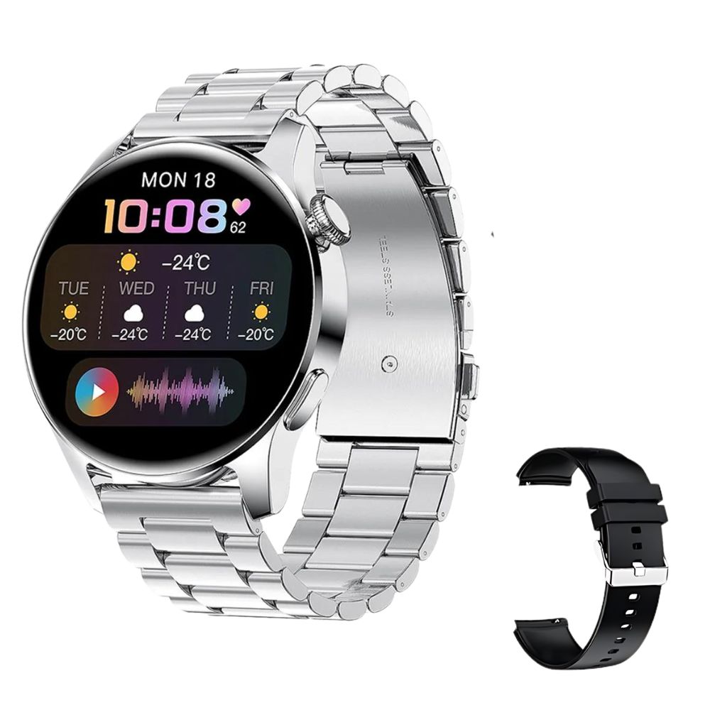 Foto 2 pulgar | Smartwatch Gadgets&fun Sphere Amoled con Correa de Acero Inoxidable