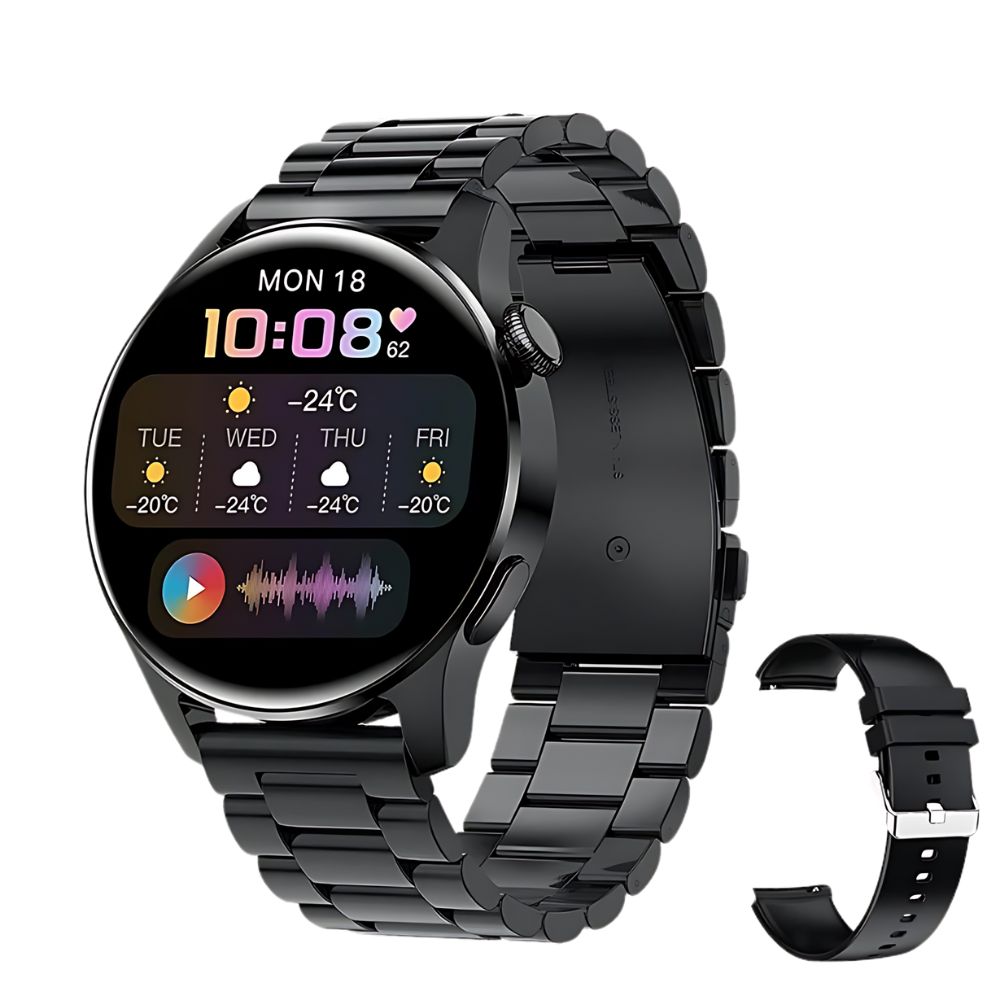 Smartwatch Gadgets&Fun Sphere AMOLED con Correa de Acero Inoxidable