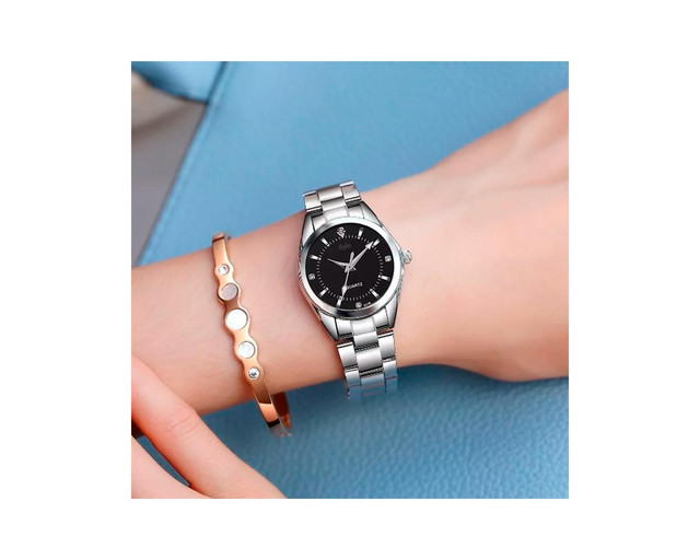 Foto 3 pulgar | Reloj Mujer Elegante Negro