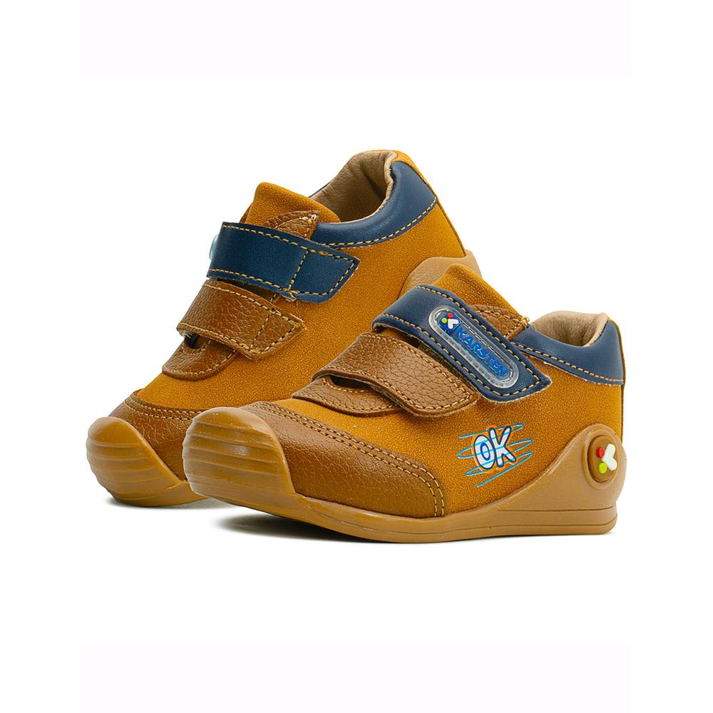 Karsten Niños Miel Piel Doble Velcro Antiderrapante 12-17 Beige