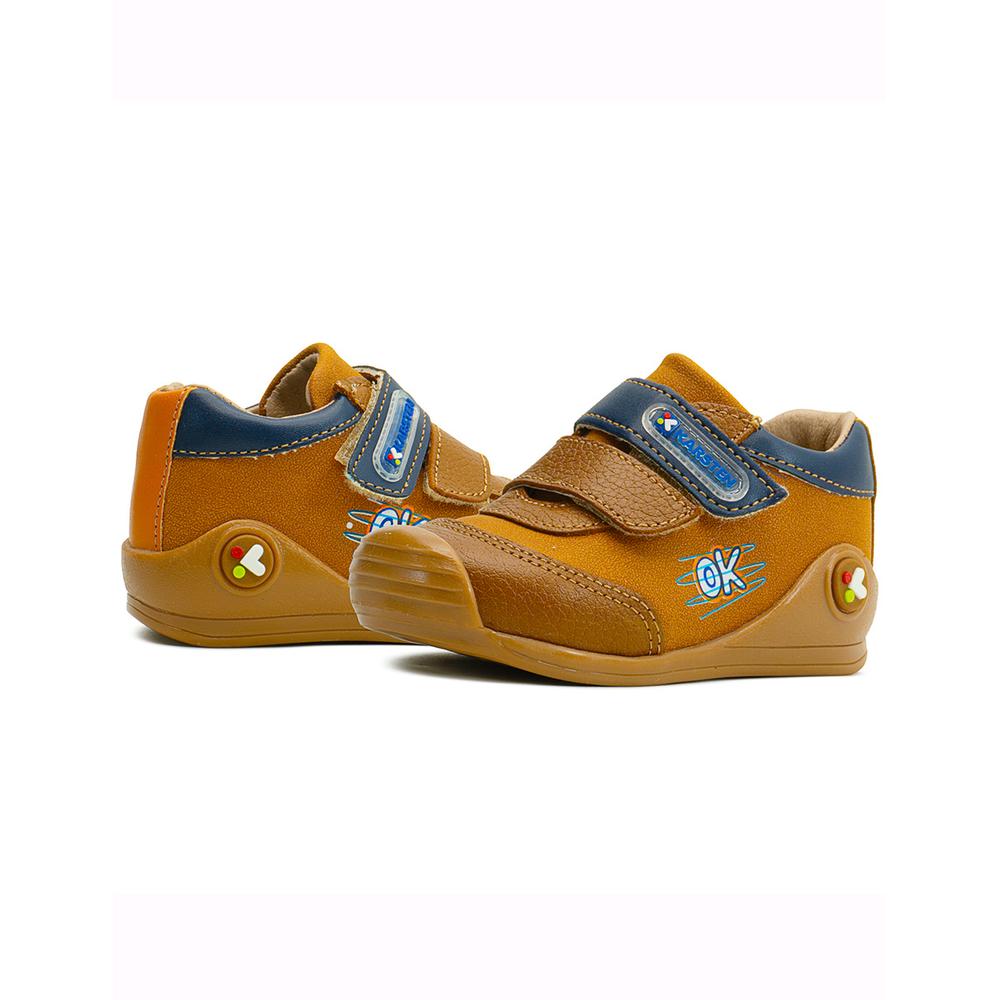 Foto 3 pulgar | Karsten Niños Miel Piel Doble Velcro Antiderrapante 12-17 Beige