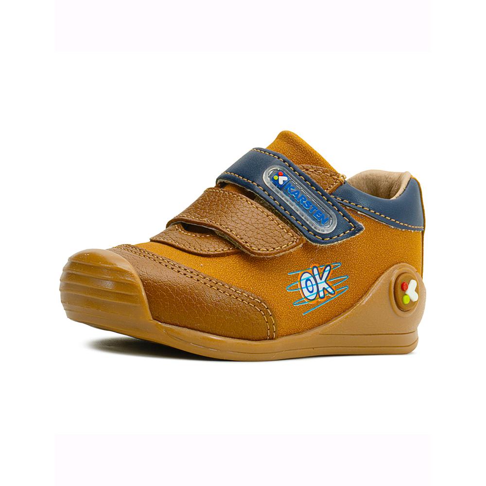 Foto 4 pulgar | Karsten Niños Miel Piel Doble Velcro Antiderrapante 12-17 Beige