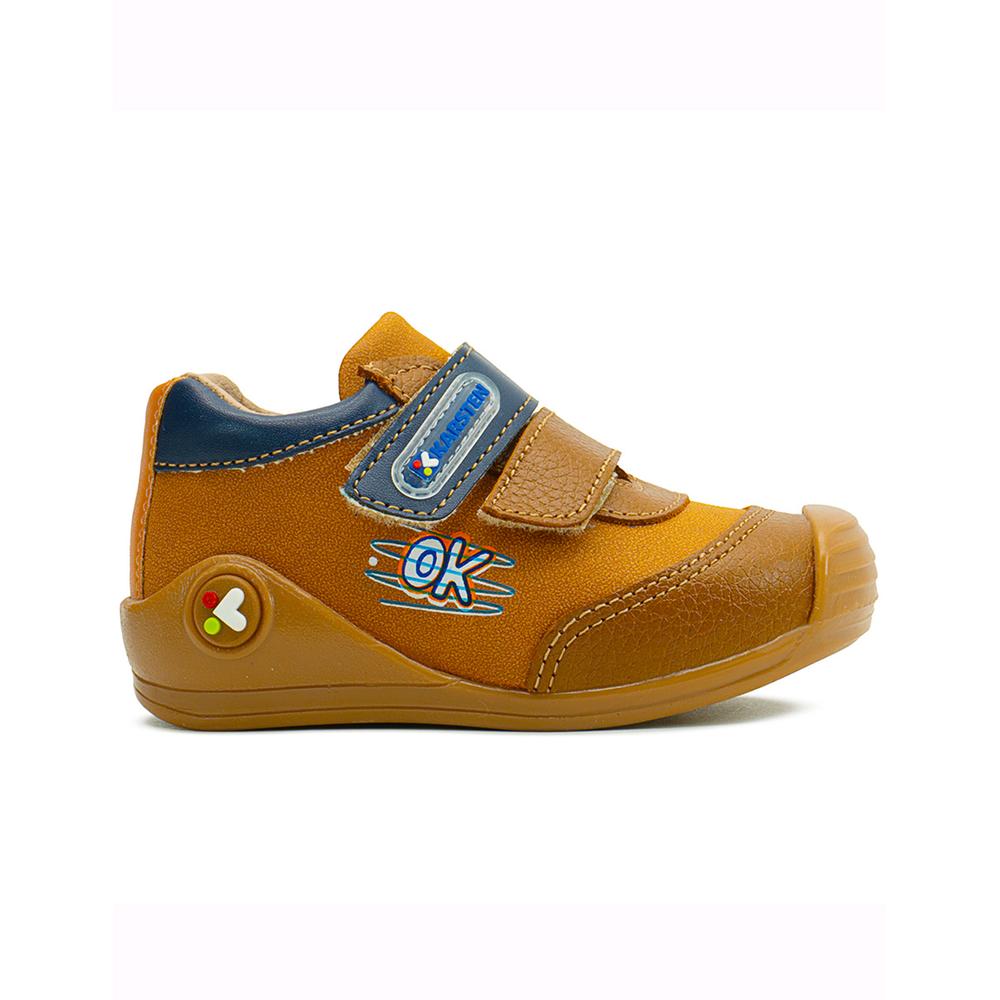 Foto 7 pulgar | Karsten Niños Miel Piel Doble Velcro Antiderrapante 12-17 Beige