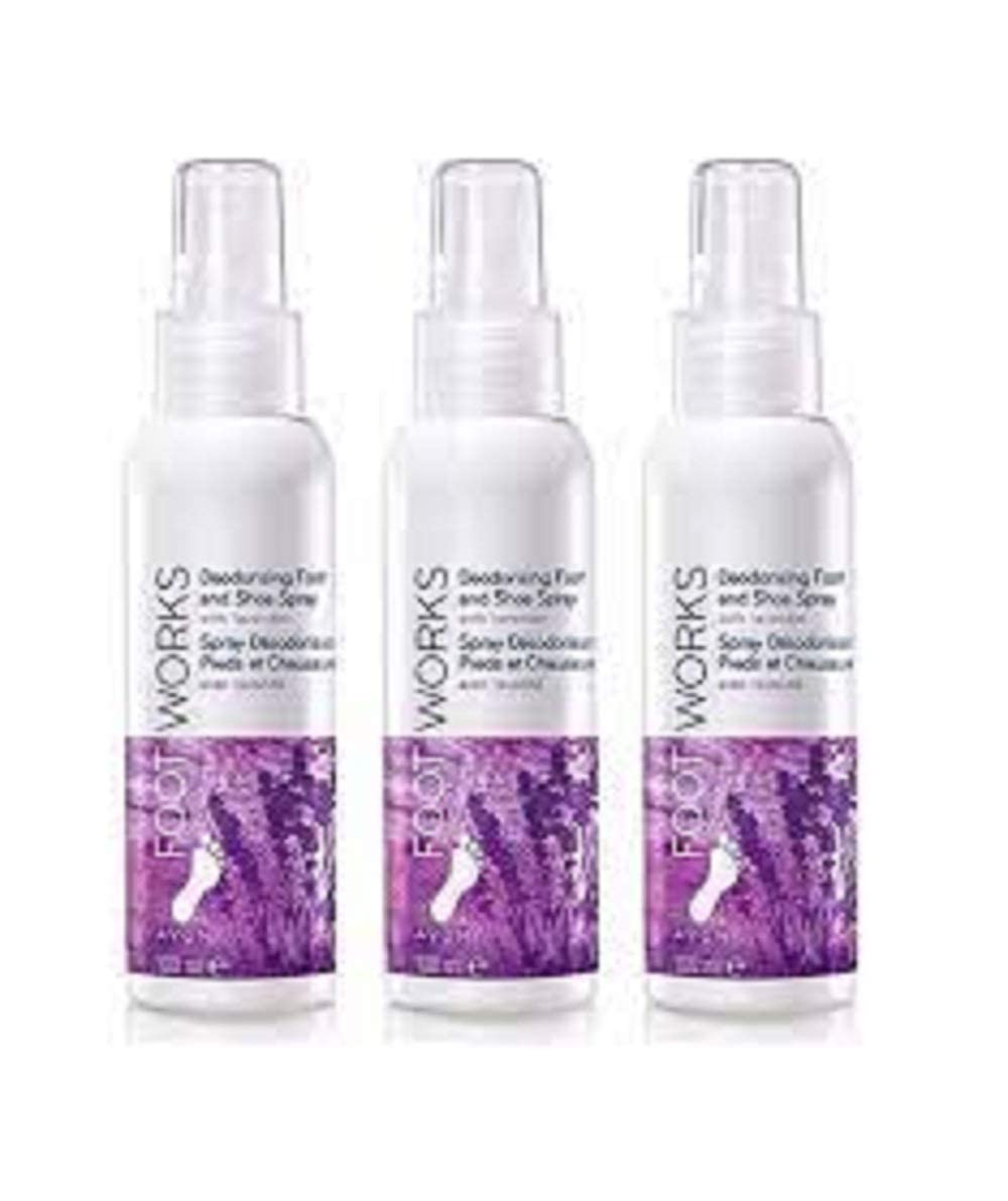 Spray Desodorante Avon Foot Works Para Pies Y Zapatos, 100 Ml - Venta Internacional.