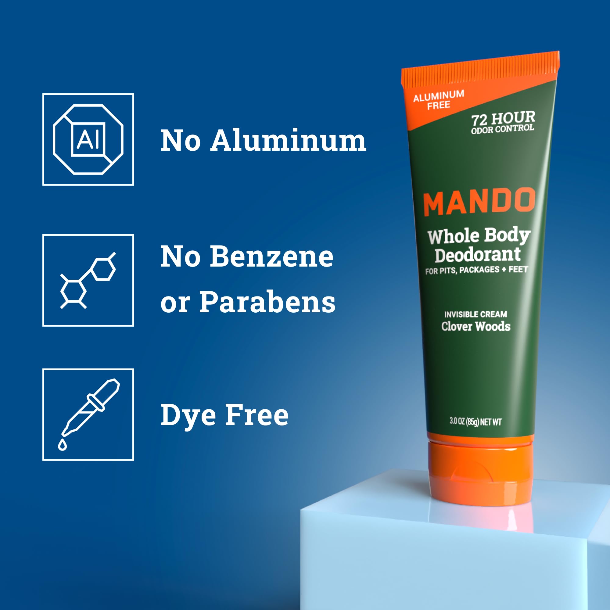Foto 7 pulgar | Desodorante Mando Whole Body Para Hombre, 72 Horas, Control De Olores, 90 Ml, 2 Unidades - Venta Internacional.