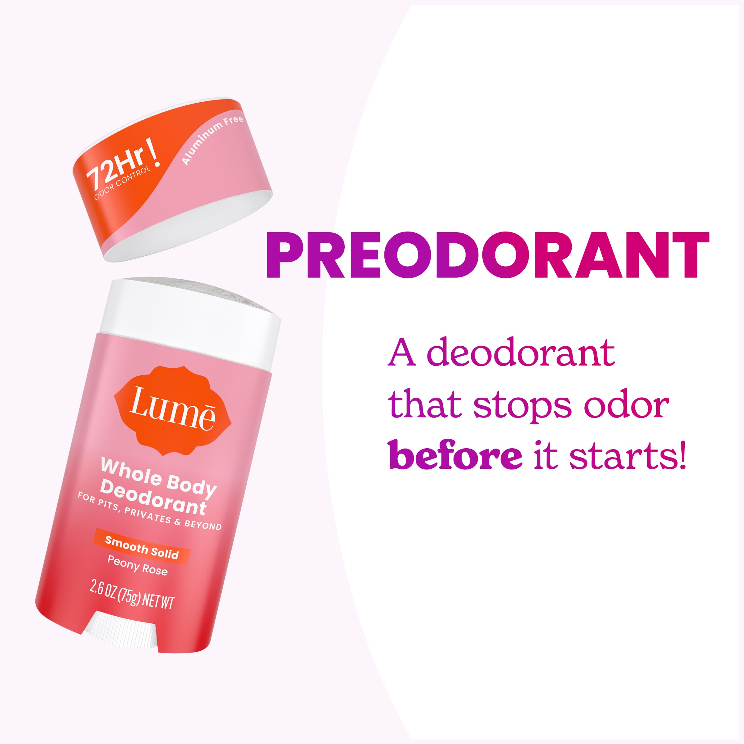 Foto 6 | Desodorante Lume Smooth Solid Stick Para Todo El Cuerpo, 72 Horas, 75 Ml, 2 - Venta Internacional.