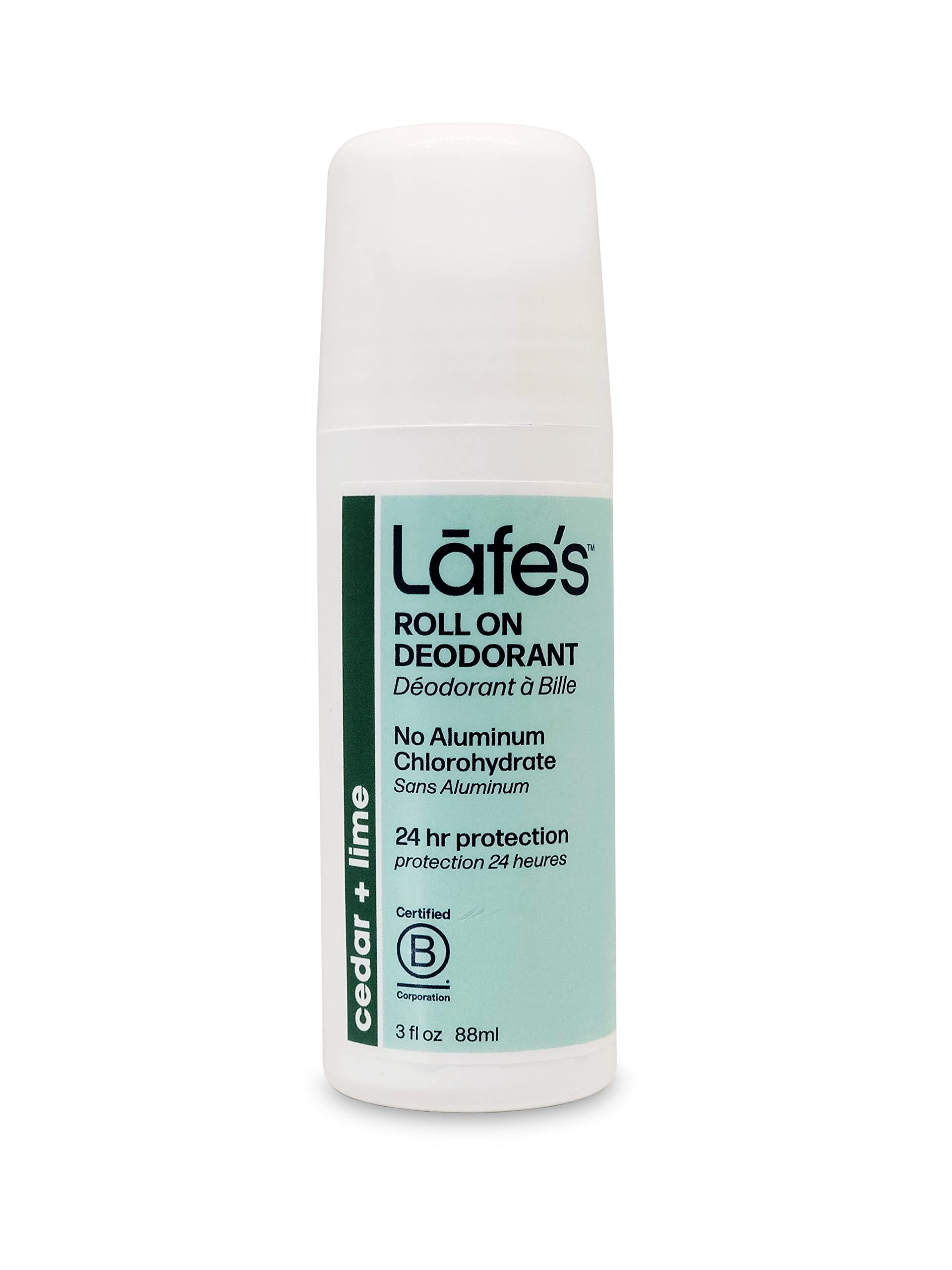 Desodorante Lafe's Natural Roll-on  90 Ml  Sin Aluminio  24 Horas - Venta Internacional.