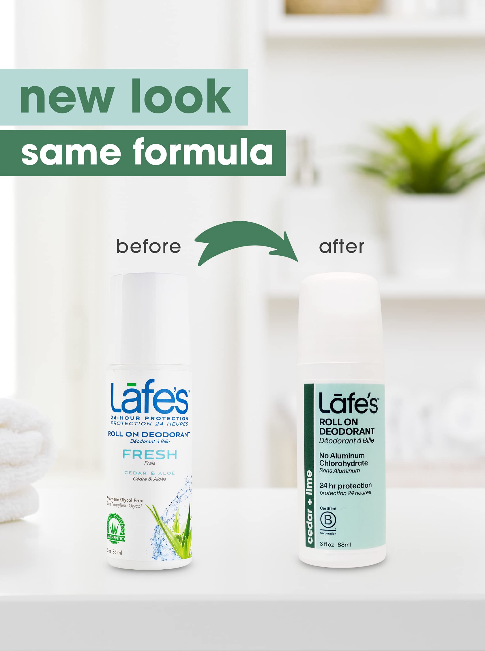 Foto 2 | Desodorante Lafe's Natural Roll-on  90 Ml  Sin Aluminio  24 Horas - Venta Internacional.