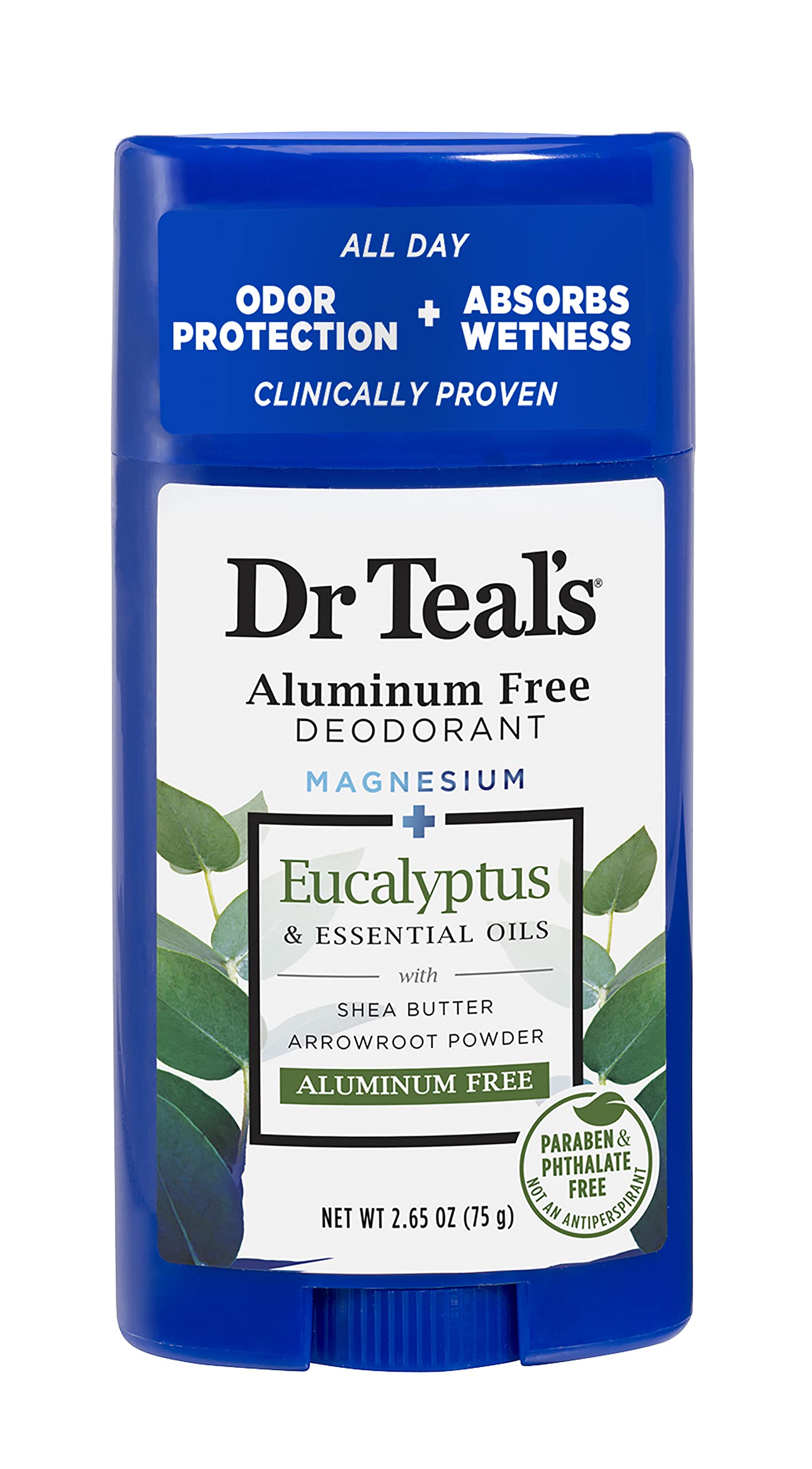 Desodorante Dr. Teal's Con Aroma A Eucalipto  78 Ml  Sin Aluminio - Venta Internacional.