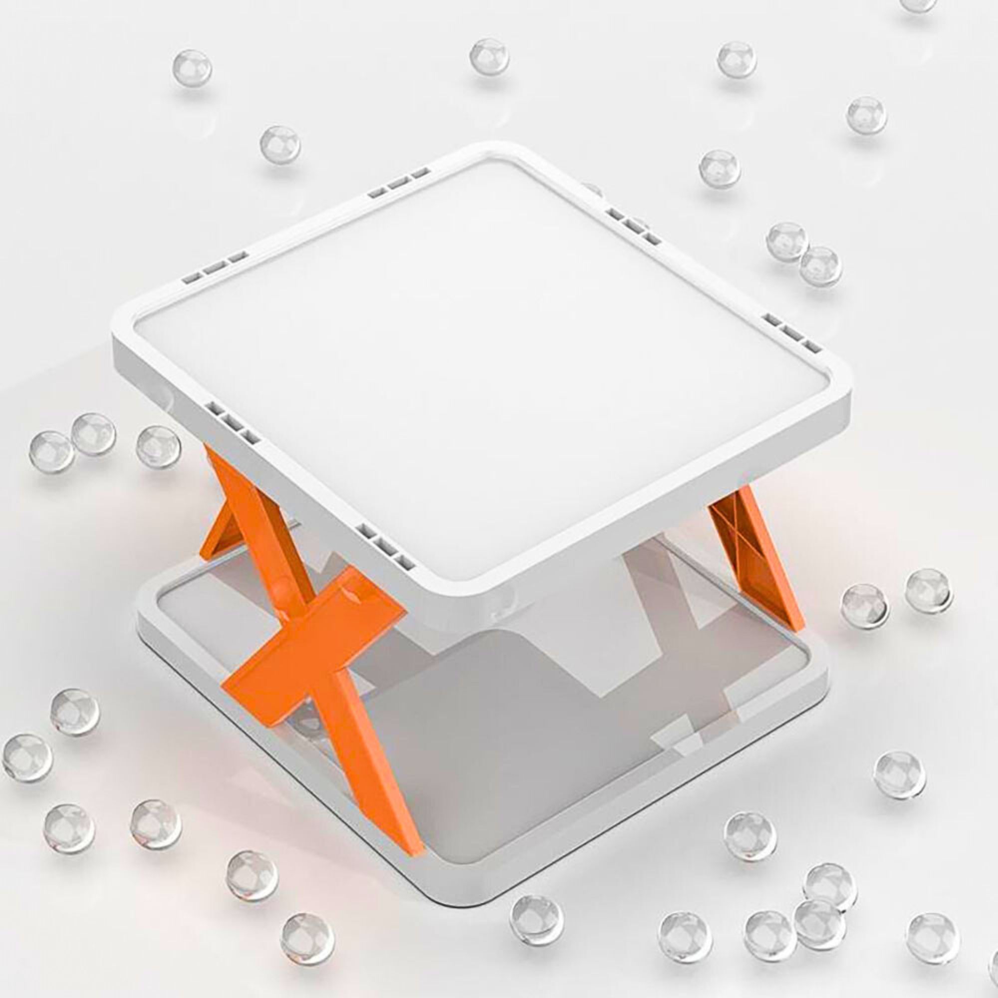 Foto 7 pulgar | Zapatera De Plástico De 4 Pisos Armable Super Resistente Naranja