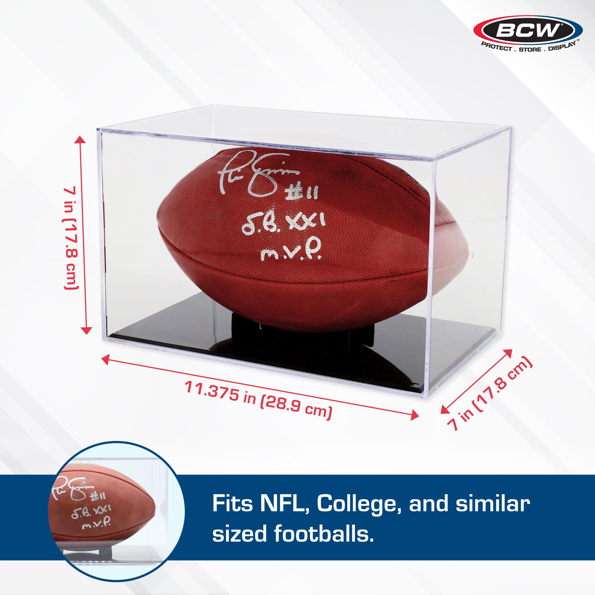 Foto 3 | Vitrina Acrílica Bcw Sports Showcases Para Pelota Deportiva - Venta Internacional.