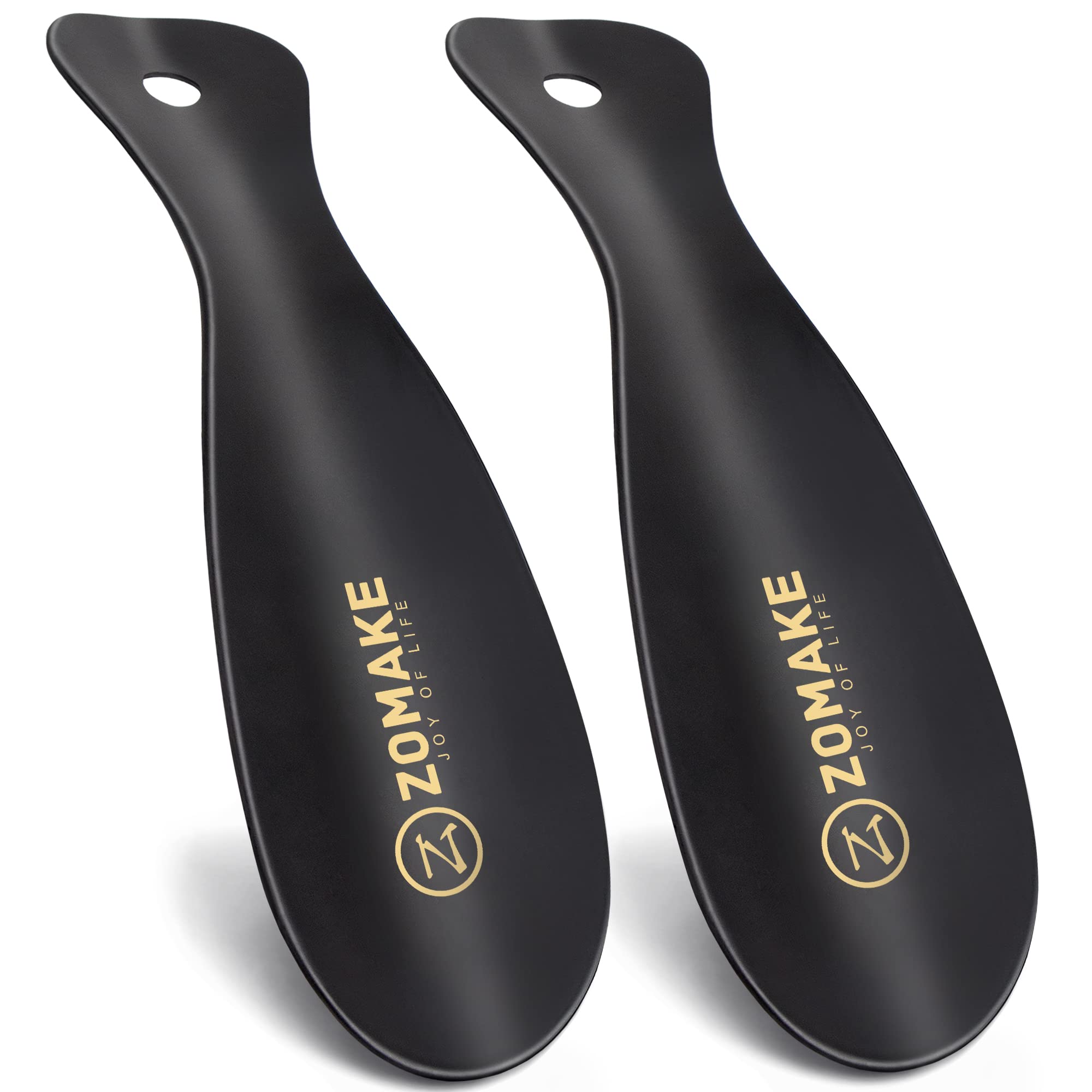 Shoehorn Zomake, Metal, Acero Inoxidable, 19 Cm, Portátil, Paquete De 2 - Venta Internacional.
