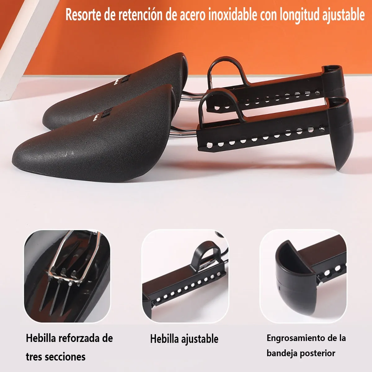 Foto 6 pulgar | Hormas para Zapato Evita Arrugas Talla 23-31 Lab.g Negro