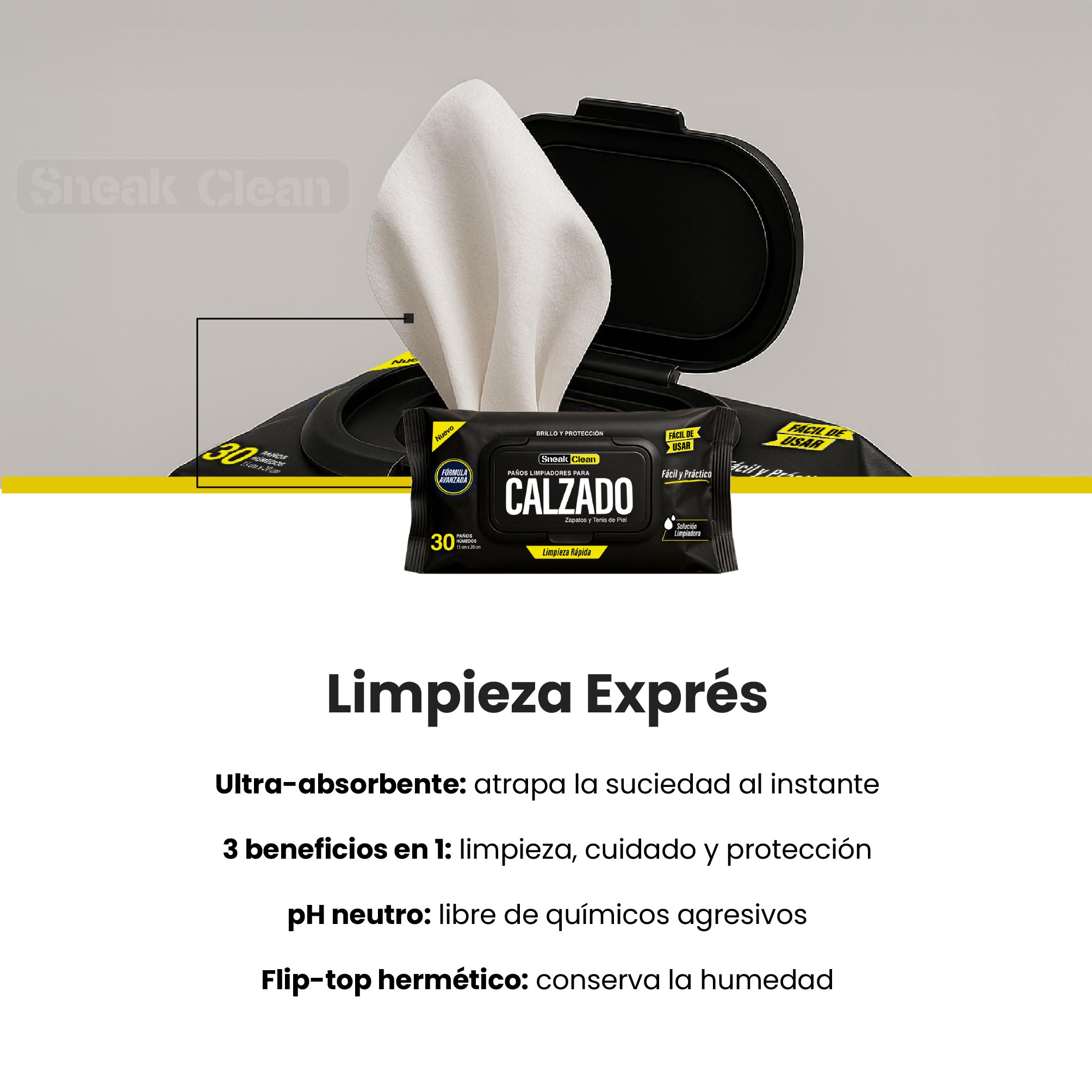 Foto 6 pulgar | Magma Life Paquete De Limpiadores De Zapatos  Toallitas Húmedas
