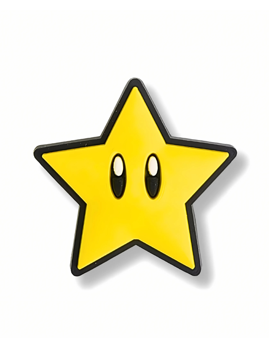 Charm Coleccionable Super Estrella De Mario Bros Para Crocs