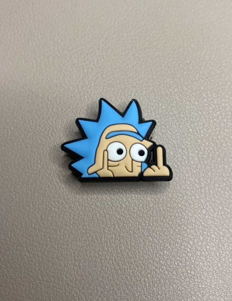 Foto 3 pulgar | Charm Morty De Rick & Morty Para Crocs