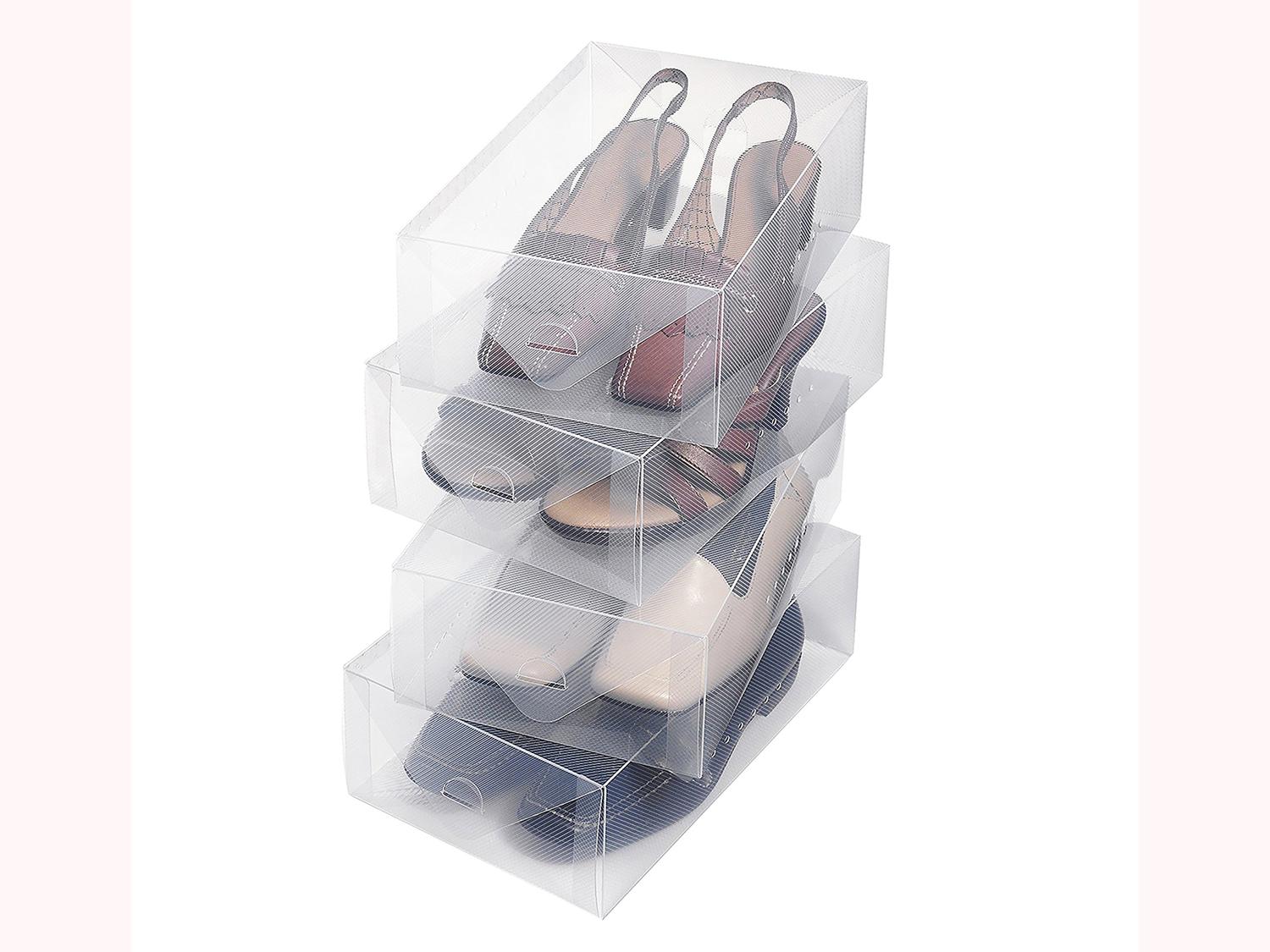 Set de 4 Organizadores para Zapatos de Dama Good and Good Cz97144 color Blanco