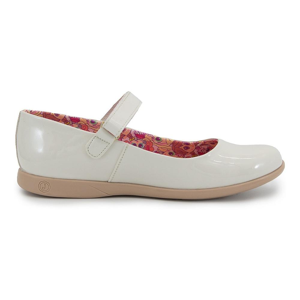 Foto 4 pulgar | Zapato Juvenil Distroller Chamoy Charol Hueso 22-26 Beige