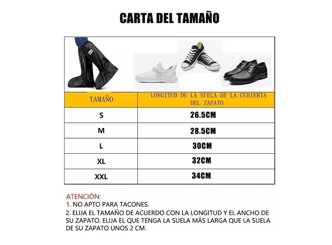 Foto 3 pulgar | Cubierta Elegante E Impermeable Para Botas, Protector Portátil Premium