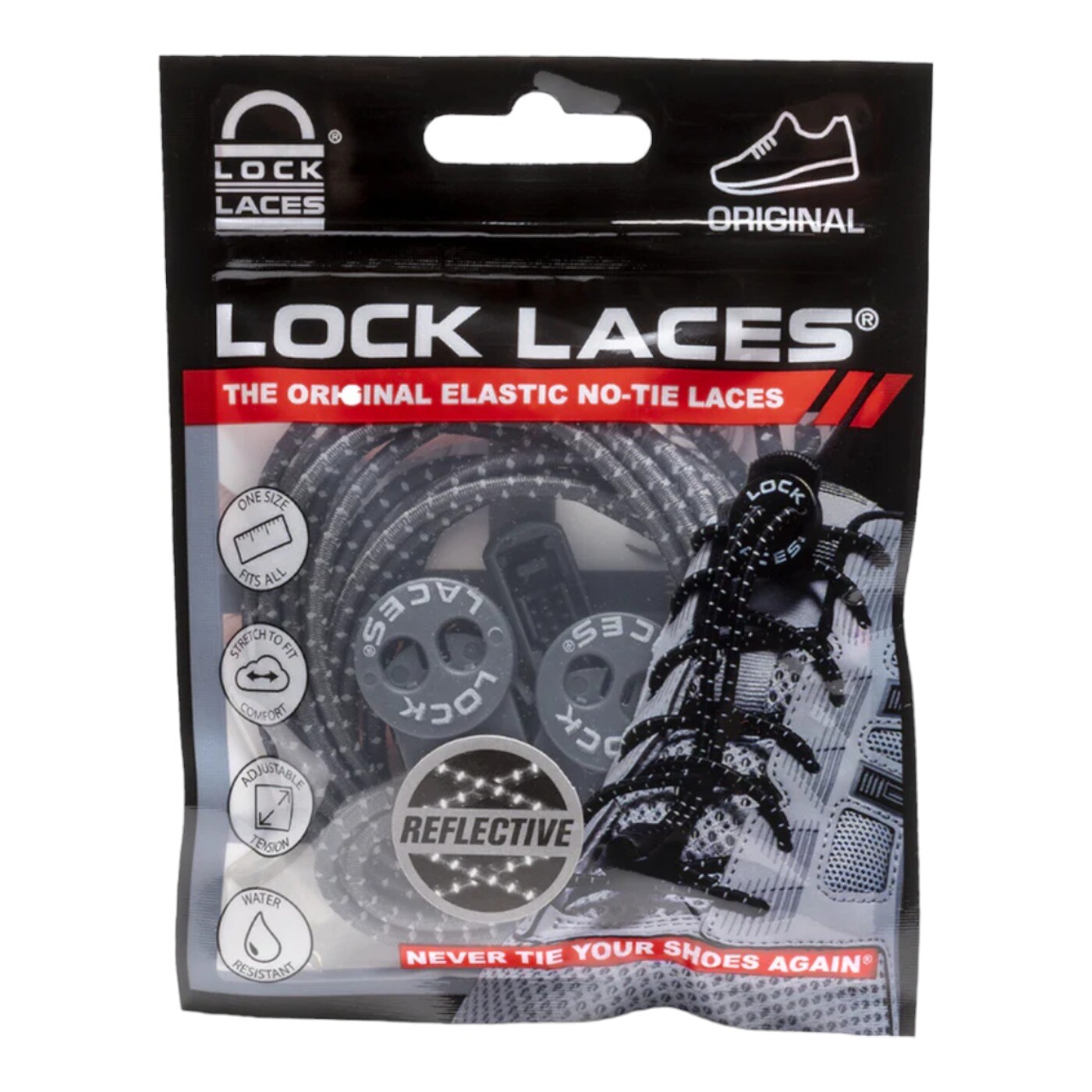 Agujetas Lock Laces Grises $455