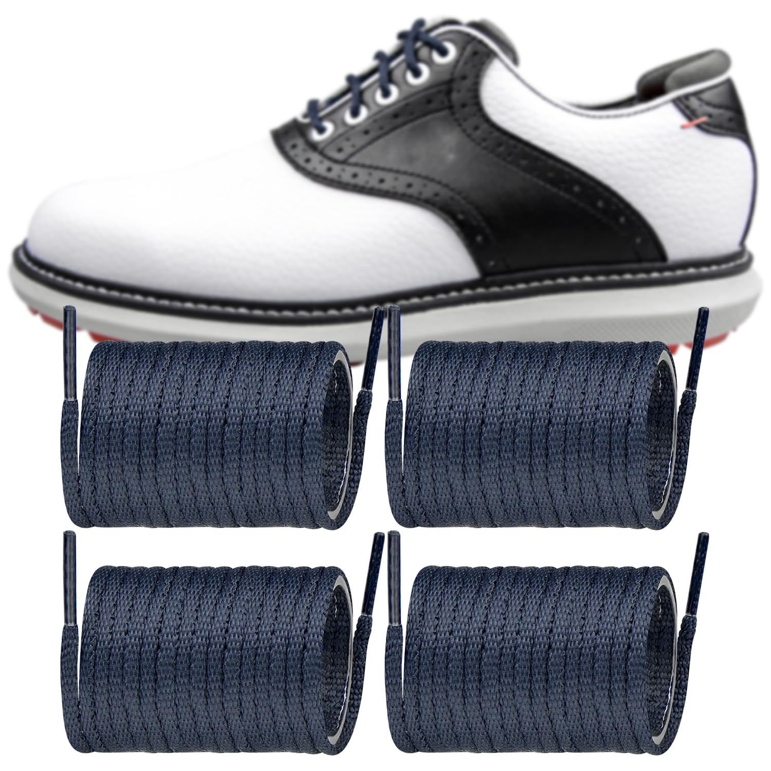 Foto 2 pulgar | Vestido De Golf Shoelaces Endoto Para Footjoy, Zapatos Oxford, Azul Marino - Venta Internacional.