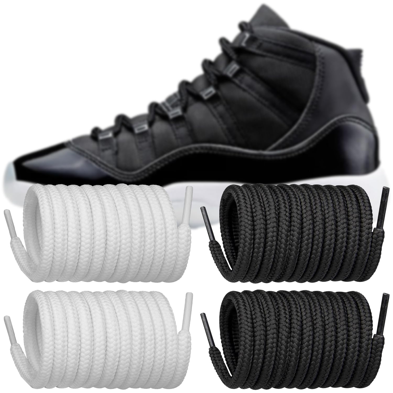 Foto 1 | Cordones Endoto De Poliéster De Repuesto Para Air Jordan 11 - Venta Internacional.