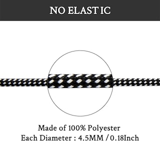 Foto 3 | Botas De Senderismo Shoelaces Endoto Para Merrell Moab, Color Blanco Y Negro - Venta Internacional.