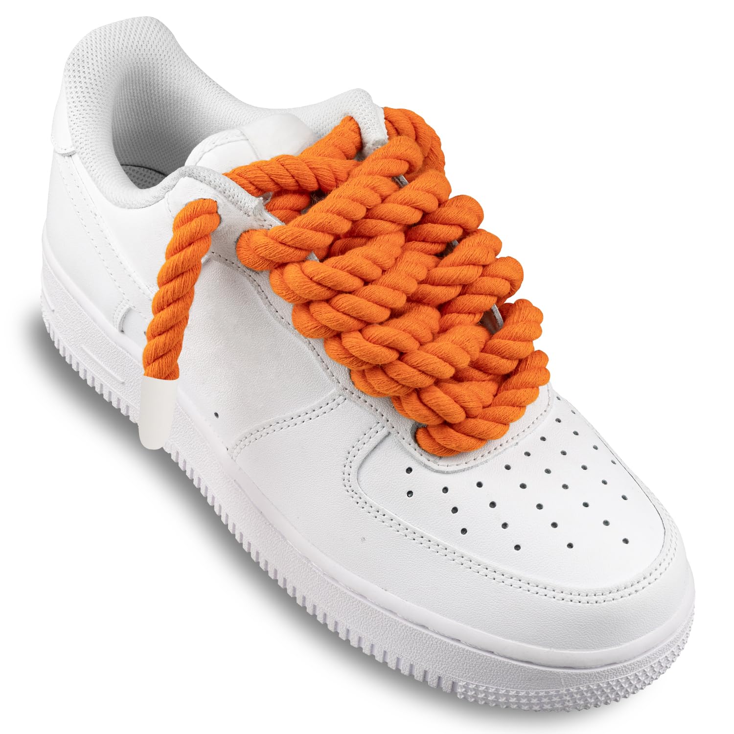 Foto 4 pulgar | Cordones Para Zapatos Endoto Thick Rope Para Air Force 1, Color Naranja, 10 Mm - Venta Internacional.