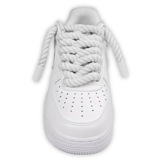 Foto 2 | Cordones Para Zapatos Endoto Thick Rope Para Air Force 1, Color Blanco, 10 Mm - Venta Internacional.