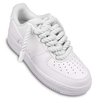 Foto 3 | Cordones Para Zapatos Endoto Thick Rope Para Air Force 1, Color Blanco, 10 Mm - Venta Internacional.