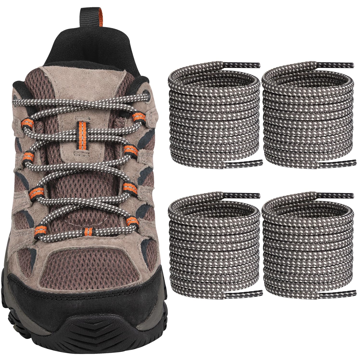 Foto 2 pulgar | Botas De Senderismo Shoelaces Endoto Para Merrell Moab, Talla 44 - Venta Internacional.