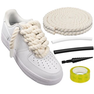 Foto 1 | Cordones Para Zapatos Endoto Thick Rope Para Air Force 1, Color Beige, 12,7 Mm - Venta Internacional.